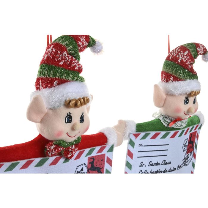 DKD Home Decor Decoración Colgante Navidad Tradicional Multicolor 9 x 55 x 30 cm (6 Unidades) 1