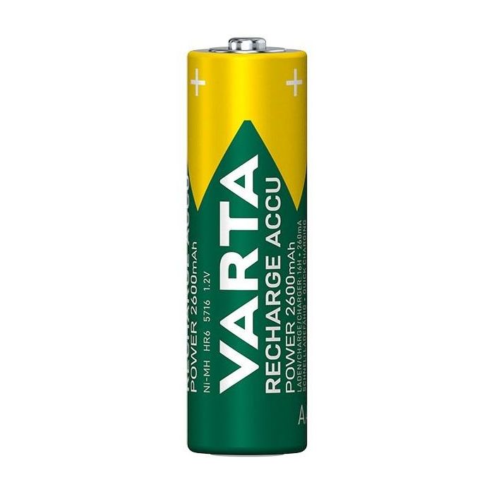 Pila varta recargable accu power aa - lr06 2600ma (blister 4 unid.) ø14,5x50,5mm 2