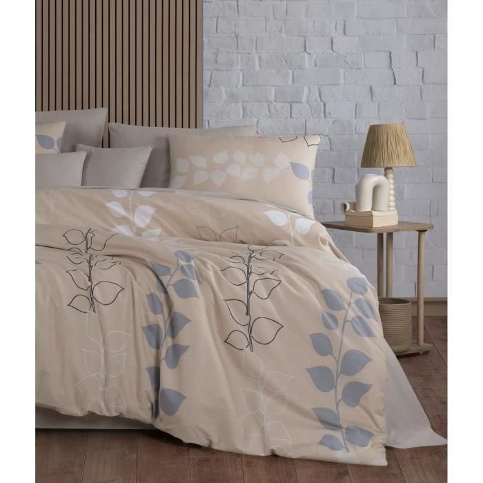 Aucune ASI8684282610267 Juego de cama 220x240 cm con 2 fundas almohada 60x60 cm - 100% Algodón reforzado - Beige 1 Aucune ASI8684282610267 Juego de cama 220x240 cm con 2 fundas almohada 60x60 cm - 100% Algodón reforzado - Beige 1