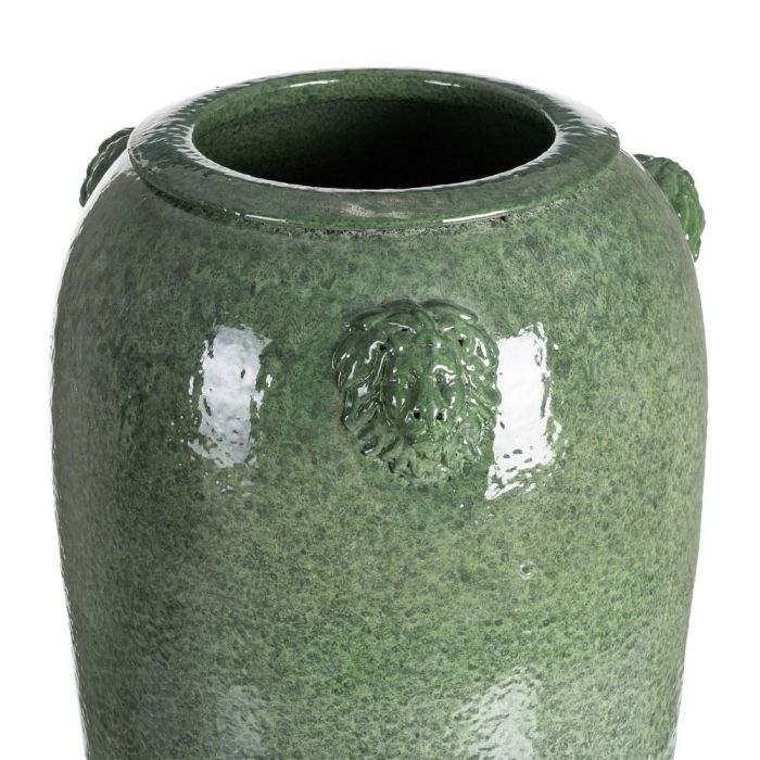 Jarrón Verde Cerámica Decoración 30 X 30 X 80 cm