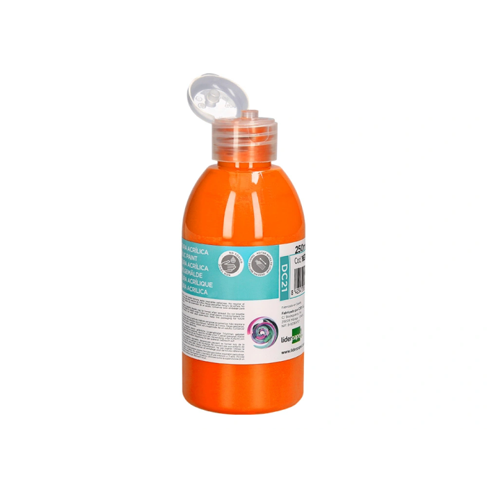 Liderpapel Pintura Acrilica Bote 250 ml Naranja 1