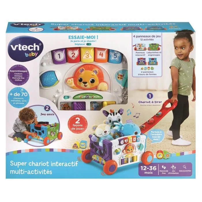 Vtech VTE3417765685057 Carrito Multiactividad Super Interactivo 5 Vtech VTE3417765685057 Carrito Multiactividad Super Interactivo 5