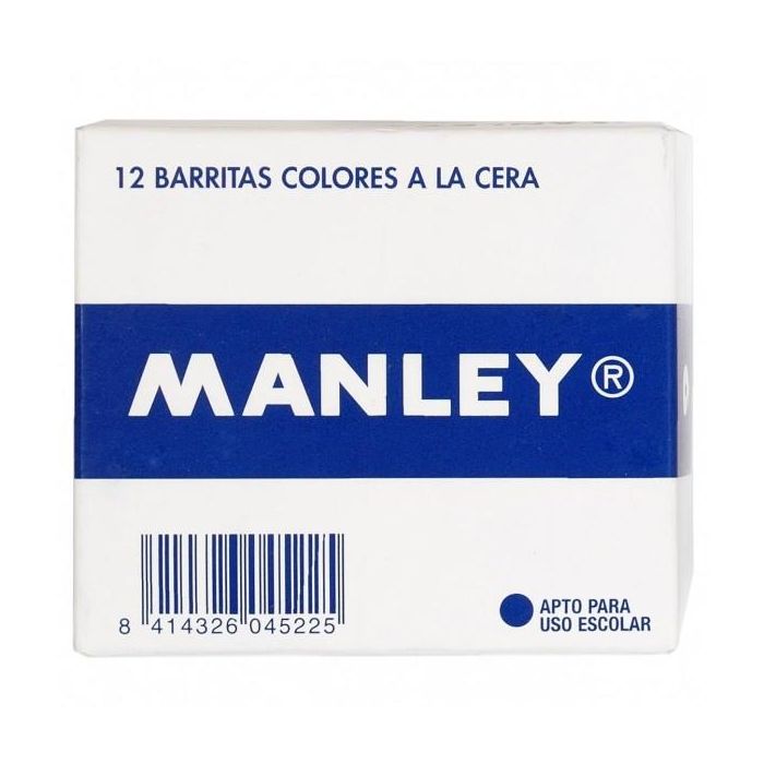Manley Estuche de 12 ceras 60mm (1) blanco