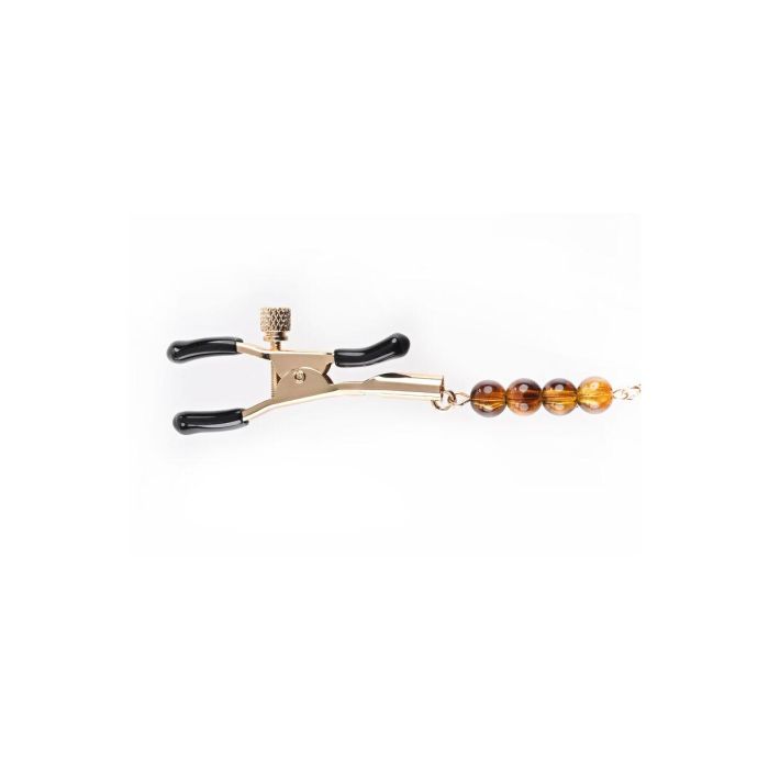 Cadena Con Pinzas Para Pezones Sportsheets Amber Beaded 15 Cadena Con Pinzas Para Pezones Sportsheets Amber Beaded 15