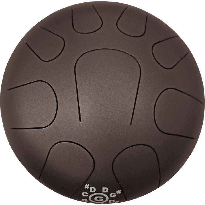 Tanga Tongue Drum de Metal 9 Notas (Handpan)