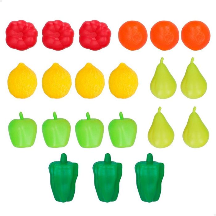 Set de Alimentos de Juguete Colorbaby 21 Piezas (10 Unidades) 1 Set de Alimentos de Juguete Colorbaby 21 Piezas (10 Unidades) 1