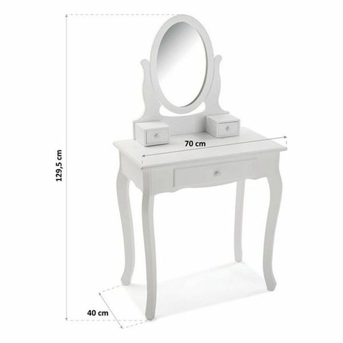 Versa Tocador Kate Blanco Minimal 40x70x129.5 cm 1 Versa Tocador Kate Blanco Minimal 40x70x129.5 cm 1