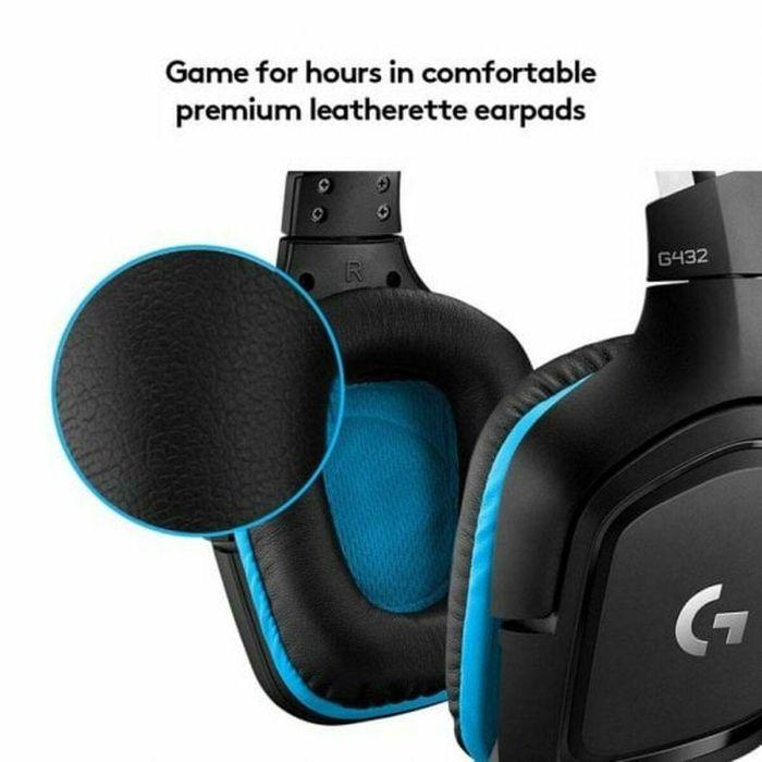 Auriculares con Micrófono Gaming Logitech 981-000770 Azul Negro 27