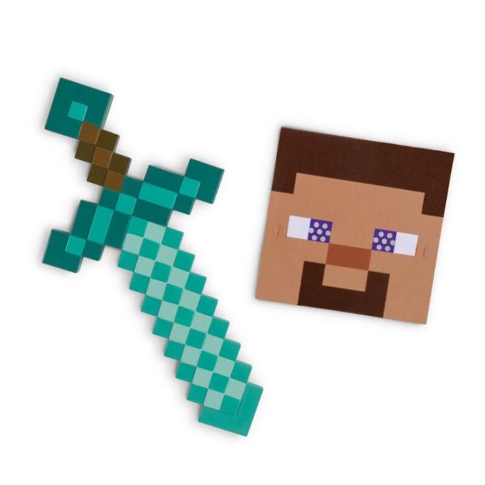 Mascara + Espada Minecraft 0 Mascara + Espada Minecraft 0