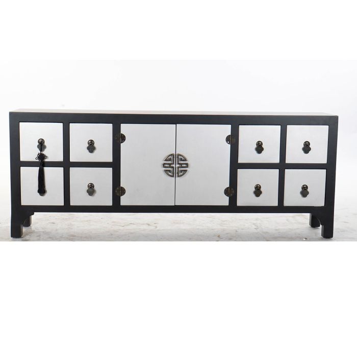 Mesa TV con Cajones DKD Home Decor Oriental Madera MDF (130 x 24 x 51 cm) 5