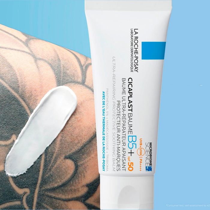 La Roche Posay CICAPLAST BAUME B5+ Bálsamo Reparador Marcas, Cicatrices y Tatuajes con Protección Solar SPF50 40 ml 2