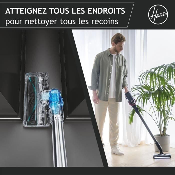 Aspirador Escoba Inalámbrico - HOOVER HF410H - 190 W - Autonomía: 30 min - 0,7 L 1 Aspirador Escoba Inalámbrico - HOOVER HF410H - 190 W - Autonomía: 30 min - 0,7 L 1