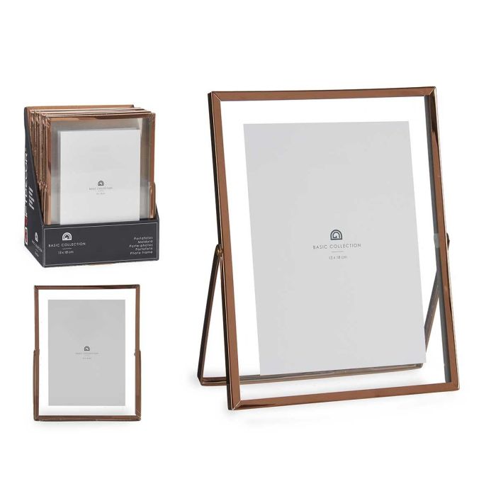 Marco Metal Cobre 13x18 cm Giftdecor - Vidrio, Plástico, Metal (12 Unidades) Marco Metal Cobre 13x18 cm Giftdecor - Vidrio, Plástico, Metal (12 Unidades)