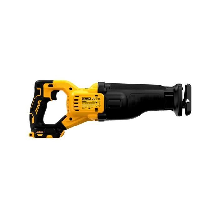 DeWALT DCS386NT-XJ Sable de Corte a Batería 18V sin Escobillas (Sierra de Calar), Velocidad Ajustable hasta 3000 SPM, Negro y Amarillo 2 DeWALT DCS386NT-XJ Sable de Corte a Batería 18V sin Escobillas (Sierra de Calar), Velocidad Ajustable hasta 3000 SPM, Negro y Amarillo 2