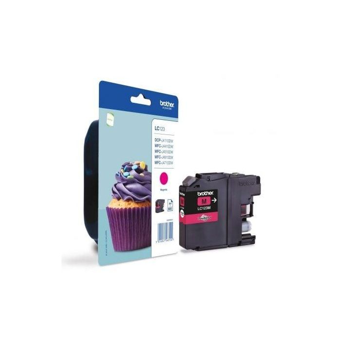 Ink-Jet Brother Dcp-J132 W-152 W -552Dw-752Dw Mfc-J740Dw-650Dw-870Dw Mfc-J4410Dw-4510Dw Magenta 600 Pag