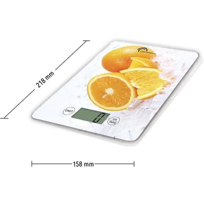 Báscula culinaria - Slim - Naranja 3 Báscula culinaria - Slim - Naranja 3