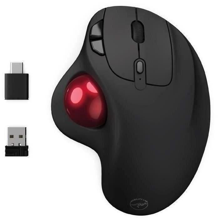 Ratón inalámbrico - MOBILITY LAB - Trackball - Negro