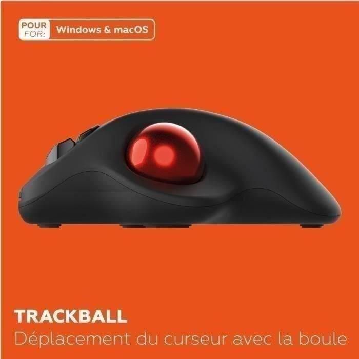 Ratón inalámbrico - MOBILITY LAB - Trackball - Negro 3