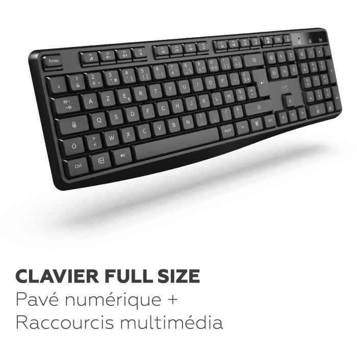 Teclado inalámbrico - MOBILITY LAB - Deluxe - AZERTY - Negro 2