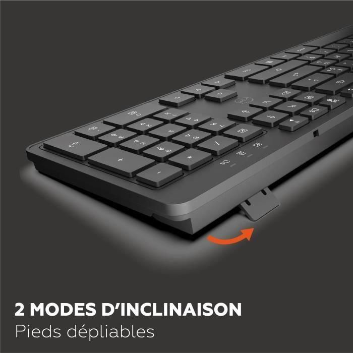 Teclado inalámbrico - MOBILITY LAB - Premium - AZERTY - Negro 4