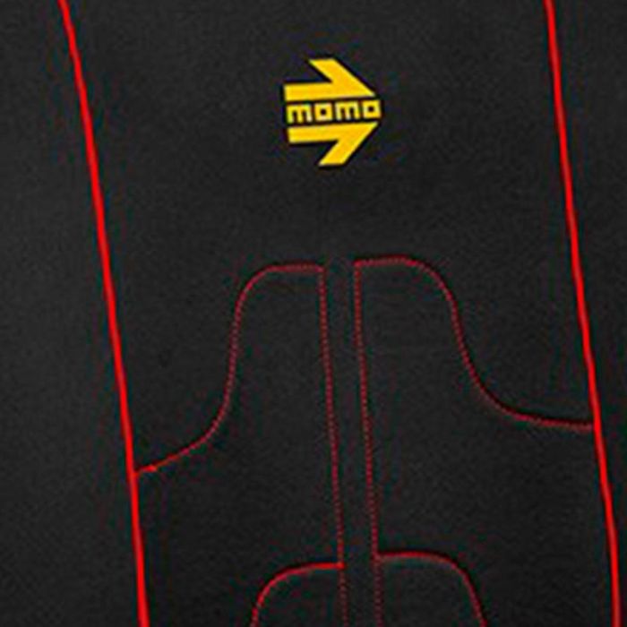 Momo Set Completo Cubre Asientos Momo Coche 11 Piezas Negro Y Rojo 5