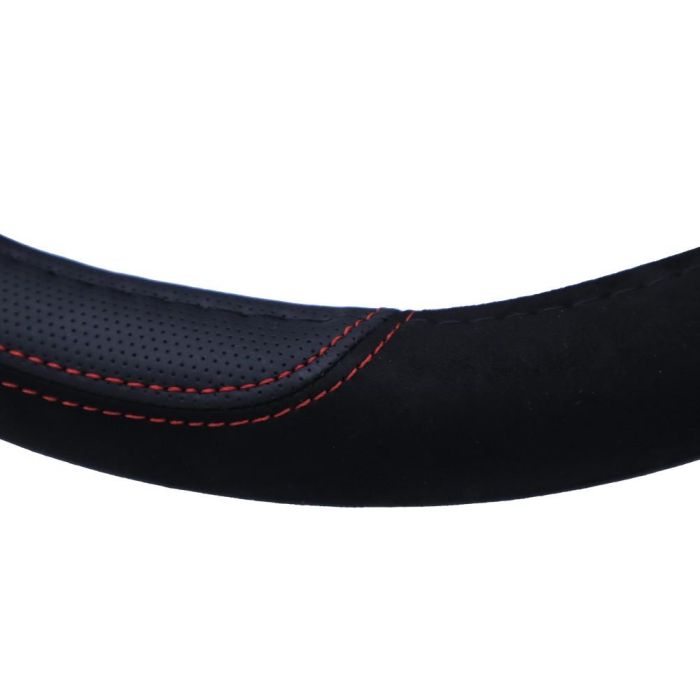 Momo Funda Volante Momo Comfort Microf. Blk-Red Stc_M 38-39 cm 3