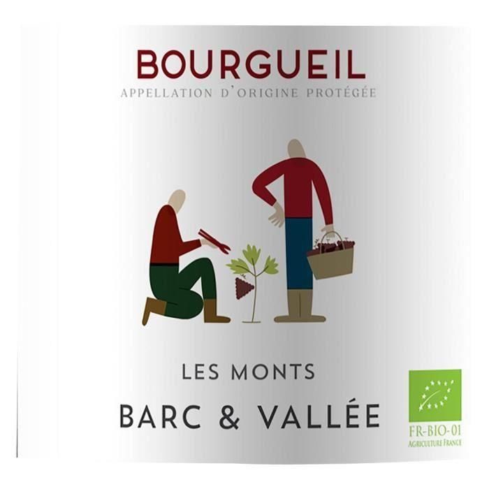 Les Monts Barc & Vallées Bourgueil - Vino tinto Loira - Ecológico 1