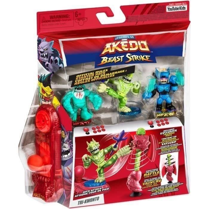Figuras en miniatura - MOOSE TOYS - Starter Pack Beast Strike - Akedo 4 Figuras en miniatura - MOOSE TOYS - Starter Pack Beast Strike - Akedo 4