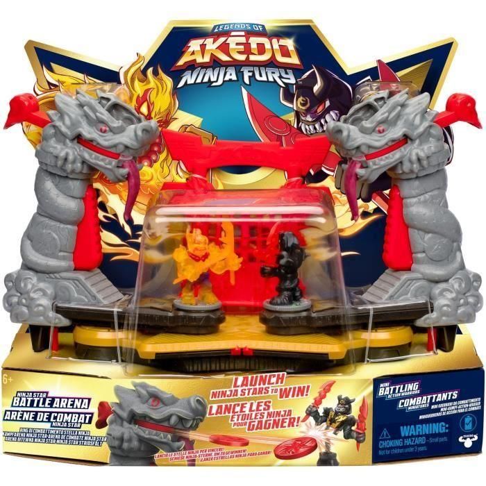 Ninja Fury Combat Arena - MOOSE TOYS - AKEDO - Combate con figuras, mandos y efectos de sonido