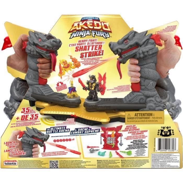 Ninja Fury Combat Arena - MOOSE TOYS - AKEDO - Combate con figuras, mandos y efectos de sonido 1