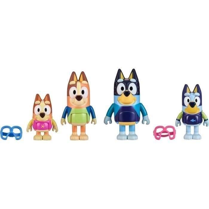 Figuras en miniatura - MOOSE TOYS - La familia en la playa (4 figuras) - Bluey 1