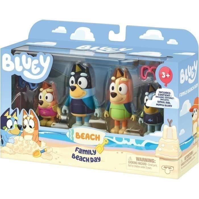 Figuras en miniatura - MOOSE TOYS - La familia en la playa (4 figuras) - Bluey 4