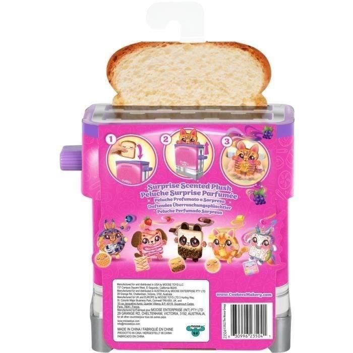 Toasty Treatz - MOOSE TOYS - COOKEEZ MAKERY - Peluche perfumado con forma de tostada, tostadora interactiva 4