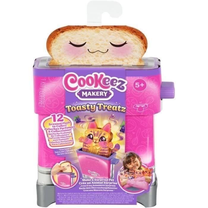 Toasty Treatz - MOOSE TOYS - COOKEEZ MAKERY - Peluche perfumado con forma de tostada, tostadora interactiva 5