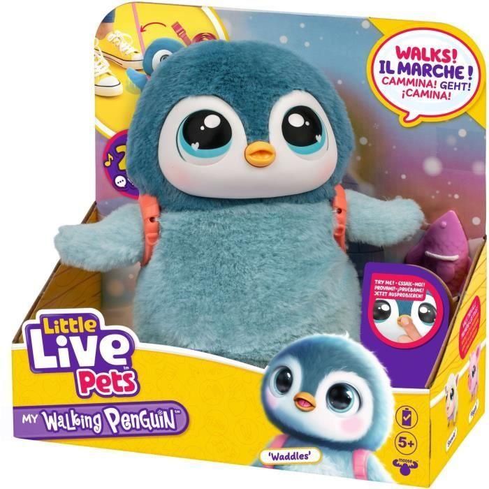 Mi Pequeño Pingüino - MOOSE TOYS - LITTLE LIVE PETS - Pingüino electrónico interactivo con accesorios 3