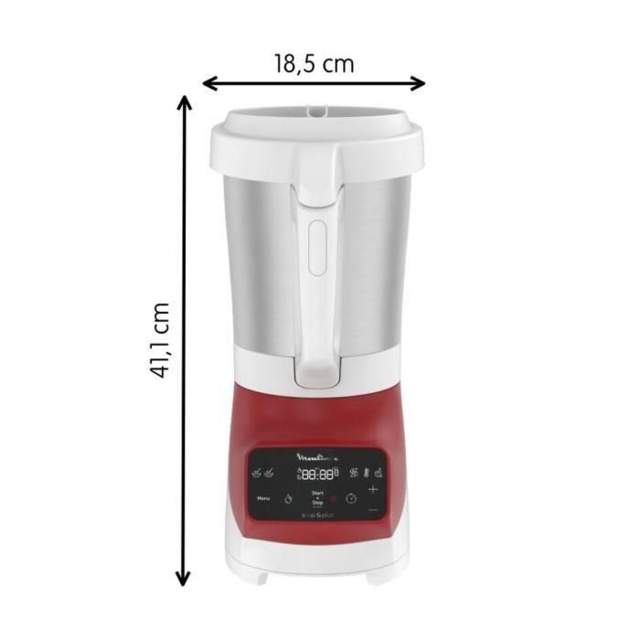 MOULINEX LM924500 Sopa Licuadora Calentada y más 2L Rojo 4