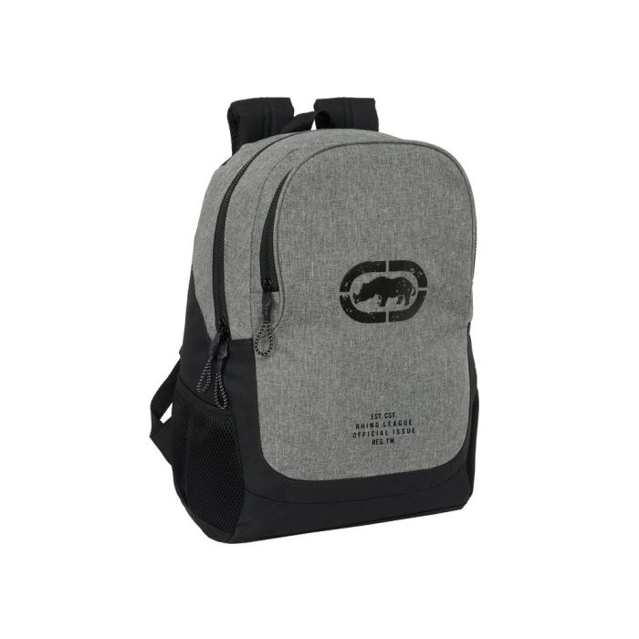 Mochila Escolar Eckō Unltd. Rhino Negro Gris 32 x 44 x 16 cm