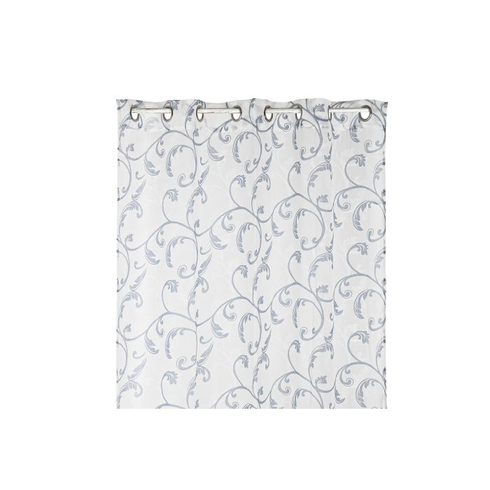 DKD Home Decor Cortina Alpino Azul Blanco 270 x 140 cm Poliéster 75gsm Estilo Barroco (2 Unidades) 1 DKD Home Decor Cortina Alpino Azul Blanco 270 x 140 cm Poliéster 75gsm Estilo Barroco (2 Unidades) 1