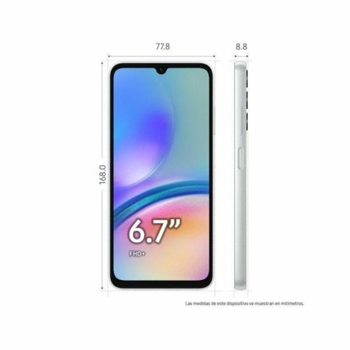 Smartphone Samsung Galaxy A05s 6,7" Octa Core 1 TB 128 GB Plateado 4 GB RAM 5 Smartphone Samsung Galaxy A05s 6,7" Octa Core 1 TB 128 GB Plateado 4 GB RAM 5