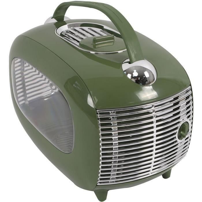 Caja de transporte - M PETS - Sixties Classic - Asa - Bandolera - Apertura lateral - 5 kg máx - Verde 4