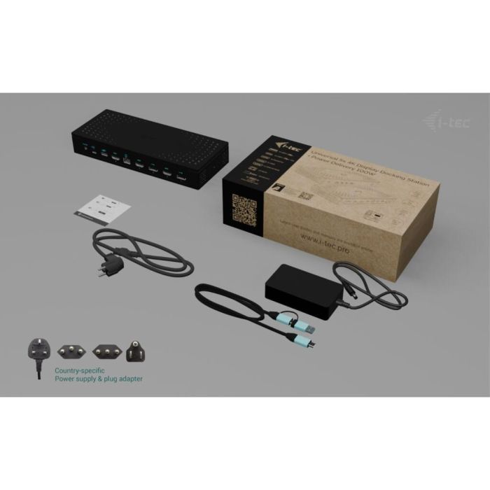 I-Tec 5X 4K DISPLAY Docking Station USB-C Universal 5x 4K/60Hz con Power Delivery 100W, 8K, Ethernet 2.5Gbps 3 I-Tec 5X 4K DISPLAY Docking Station USB-C Universal 5x 4K/60Hz con Power Delivery 100W, 8K, Ethernet 2.5Gbps 3