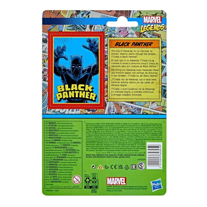 Hasbro F2659 Figura Marvel Legends Retro Black Panther 9.5 cm Articulada Colección 375 3 Hasbro F2659 Figura Marvel Legends Retro Black Panther 9.5 cm Articulada Colección 375 3