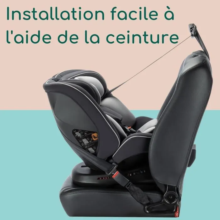 Safety 1St Silla de Coche Cosmo I-Safe I-Size SF8712930023272 De 0 a 12 Años 40-150 cm Rotación 360° Instalación Fácil Negro 4