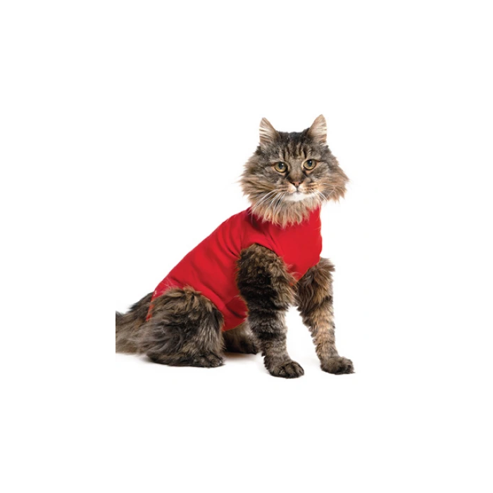 Camiseta Protectora Para Gato 2XS 33 cm Roja Braun
