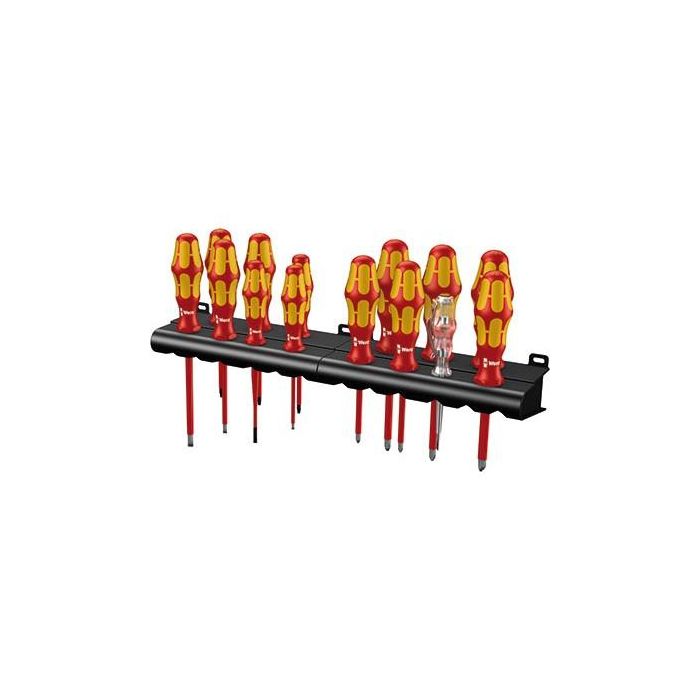 Wera 05105631001 Kraftform Big Pack 100 VDE Juego de Destornilladores con Aislamiento (14 Piezas, Phillips, Pozidriv, Torx) 1 Wera 05105631001 Kraftform Big Pack 100 VDE Juego de Destornilladores con Aislamiento (14 Piezas, Phillips, Pozidriv, Torx) 1