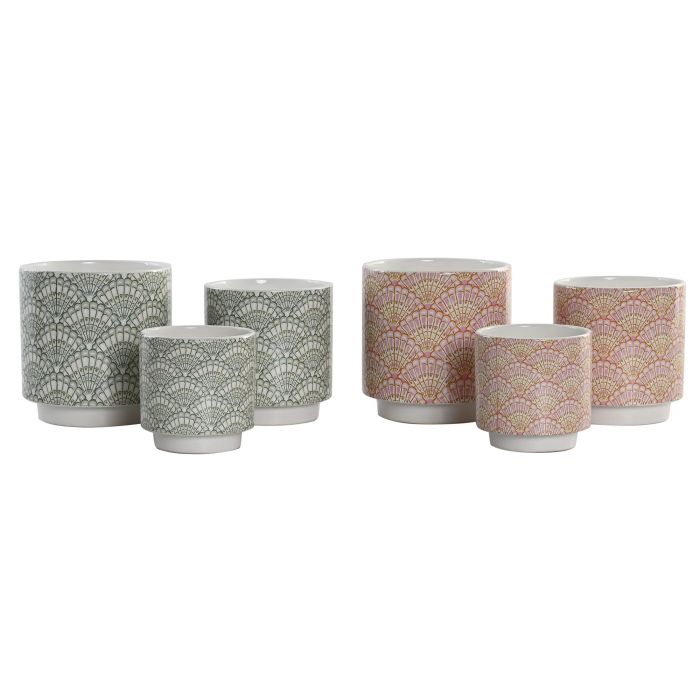 Macetero Urban DKD Home Decor Rosa Azul Celeste 14 x 14 x 14 cm Set de 3 (8 Unidades) 3 Macetero Urban DKD Home Decor Rosa Azul Celeste 14 x 14 x 14 cm Set de 3 (8 Unidades) 3