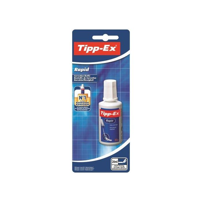 Tipp-Ex Corrector Líquido Rapid Bote 20 mL 1 Unidad Blíster
