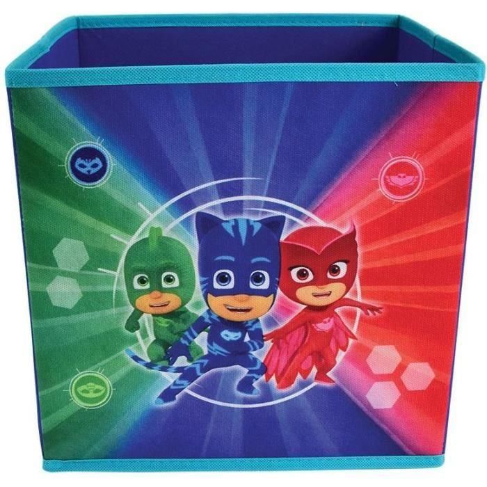 Fun House Cesto de almacenamiento plegable con asas Pjmasks, Organizador infantil multiuso para ropa y juguetes, 28x28x28 cm, Mixto +3 años 1 Fun House Cesto de almacenamiento plegable con asas Pjmasks, Organizador infantil multiuso para ropa y juguetes, 28x28x28 cm, Mixto +3 años 1