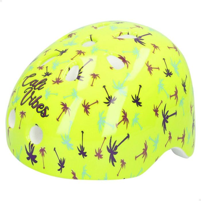 Casco de Ciclismo para Niños Colorbaby Neon Cali Vibes Amarillo (4 Unidades) 6