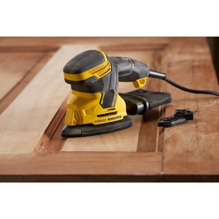 Lijadora de acabado + 1 Abrasivo - Eléctrica - STANLEY FATMAX - SFMEW210S-QS - 120W 5 Lijadora de acabado + 1 Abrasivo - Eléctrica - STANLEY FATMAX - SFMEW210S-QS - 120W 5